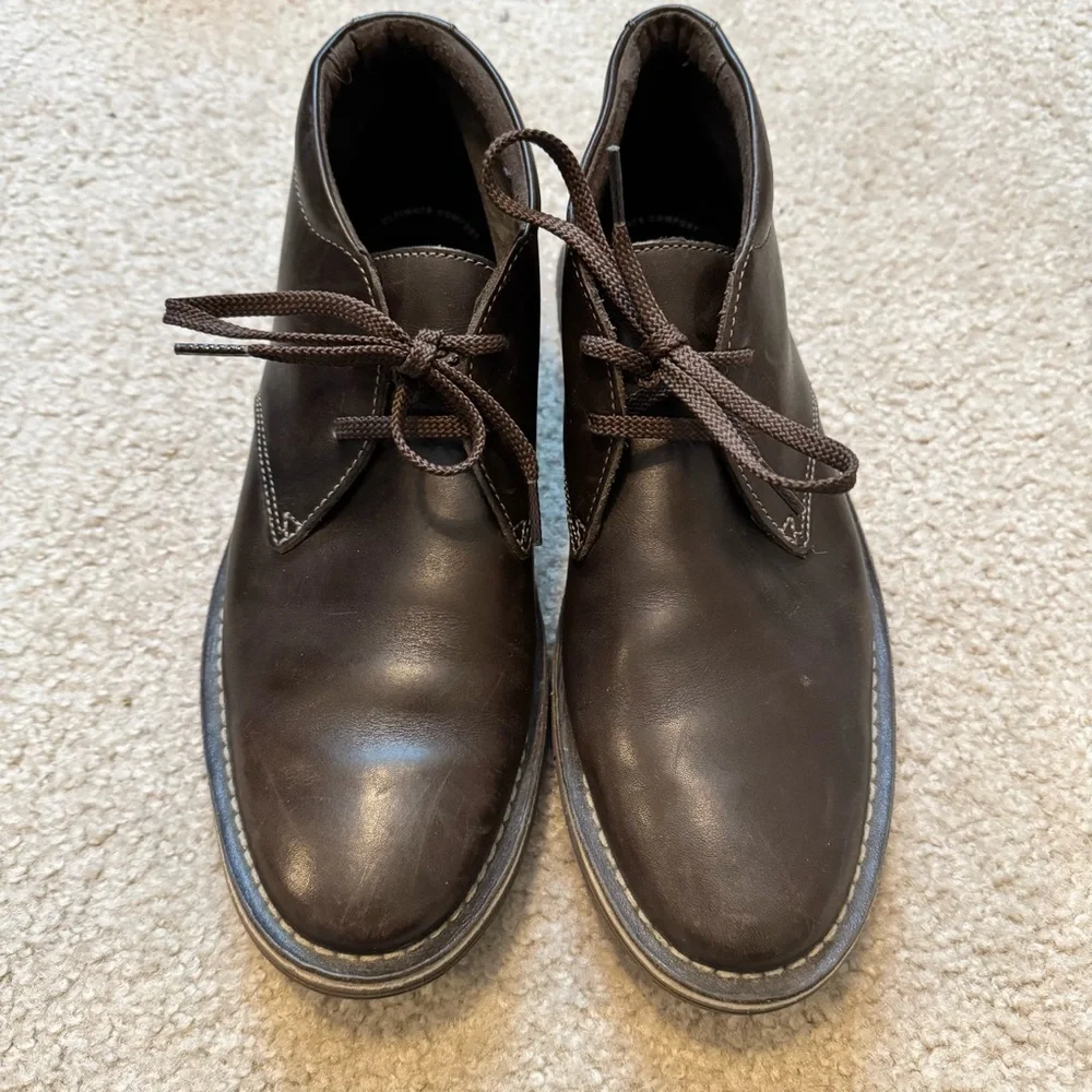 Clarks Men's Forge Stride Brown Leather Chukka Boots Size 10M‎
